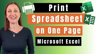 How to print Excel spreadsheet on one page