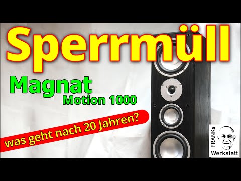 I THOUGHT I'D JUST TAKE IT WITH ME | the Magnat Motion 1000, fresh from the roadside | #loudspeakers