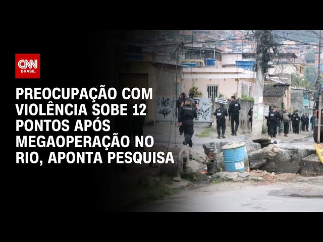 Ipsos: Preocupação com violência sobe 12 pontos após megaoperação no RJ | CNN 360º