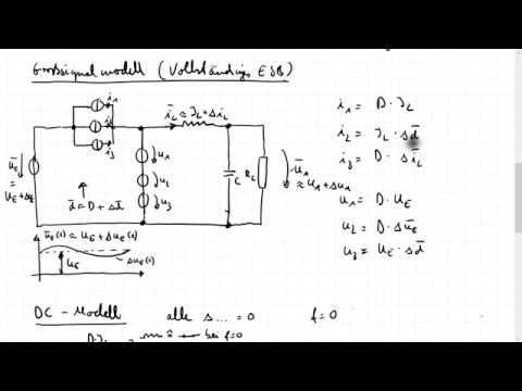 Le_R6a - Regelung DCDC Wandler - Mittelwertmodell Tiefsetzsteller - AC und DC Ersatzschaltbild