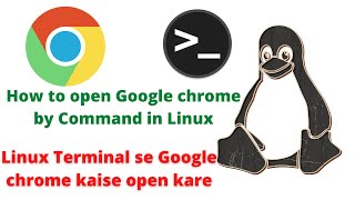 How to open chrome by terminal in linux | How to open google chrome by command in #linux