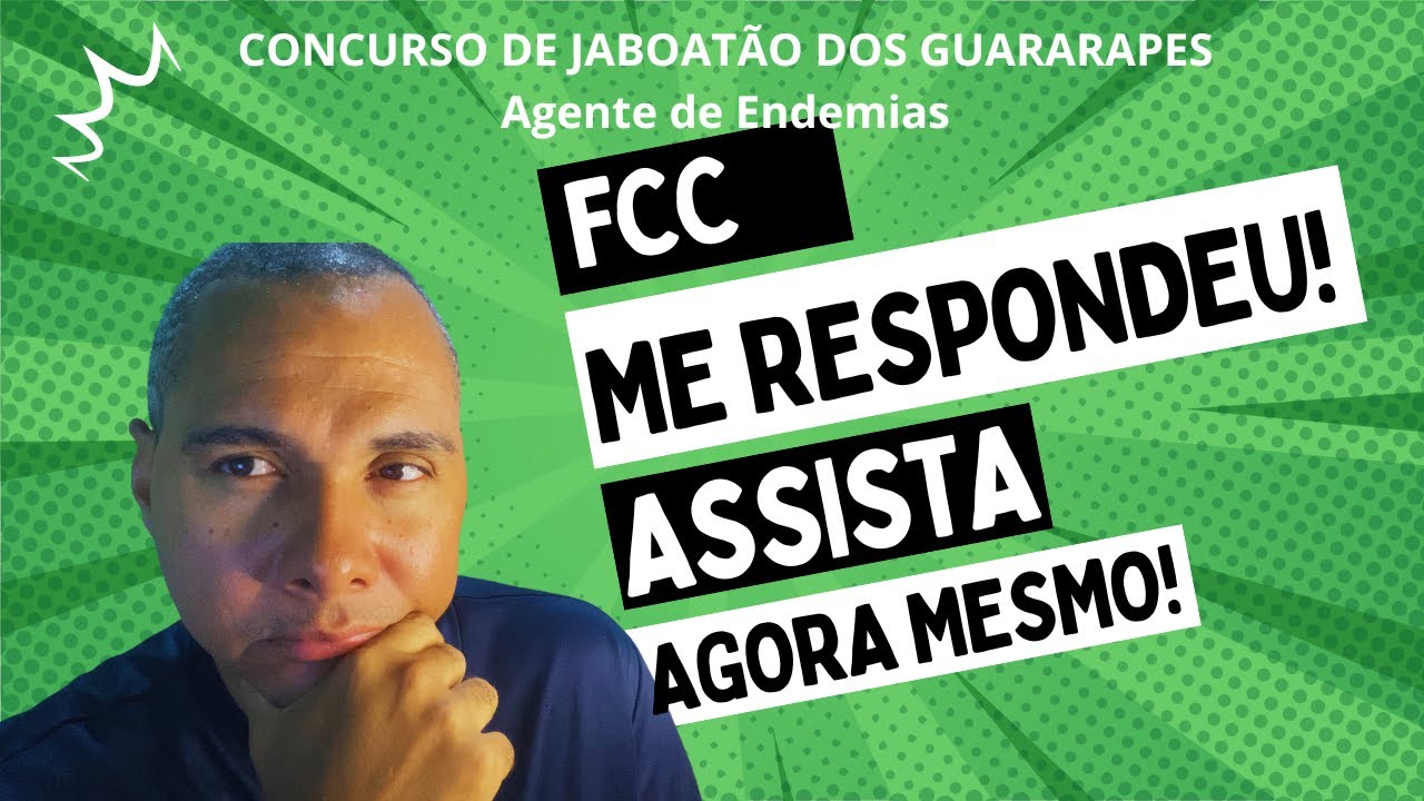 Prefeitura do Jaboatão dos Guararapes - Cargo Agente de Combate Endemias - RESPOSTA DA BANCA (FCC)