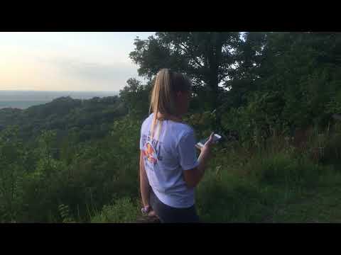 View from a scenic overlook on trail