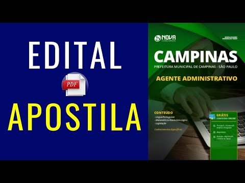 Baixar Apostila Prefeitura de Campinas 2019 + Edital em PDF