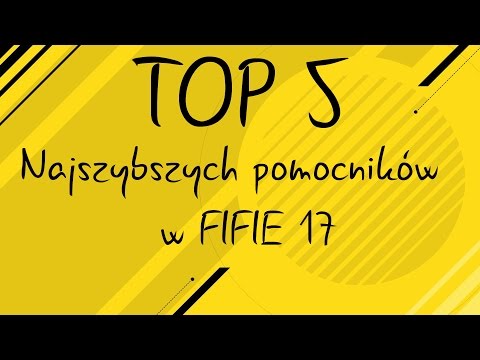 FIFA 17 TOP 5 Najszybszych pomocników w grze