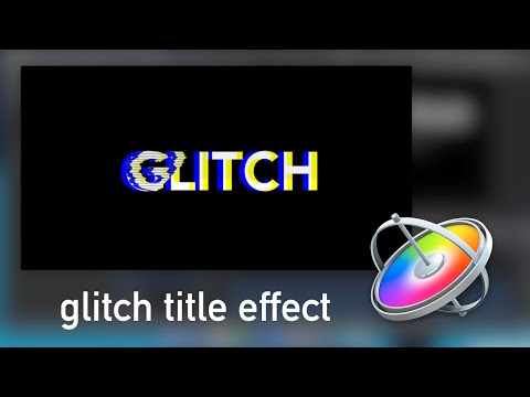 How to Create a Glitch Title in Motion 5!