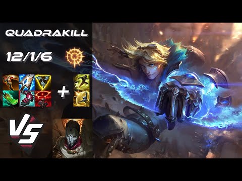 BOTTOM Ezreal vs Jhin [QUADRAKILL] - EU Challenger Patch 25.S2.5