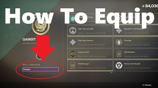 How To Unlock And Equip A Title - Seals Title Rewards - Destiny 2