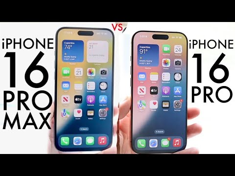 iPhone 16 Pro Vs iPhone 16 Pro Max In 2025! (Comparison) (Review)