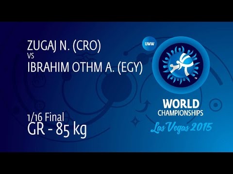 1/16 GR - 85 kg: N. ZUGAJ (CRO) df. A. IBRAHIM OTHM (EGY) by TF, 8-0