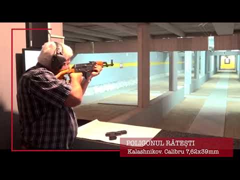 POLIGON RATESTI. Tragere cu pusca militara de asalt semiautomata Kalashnikov