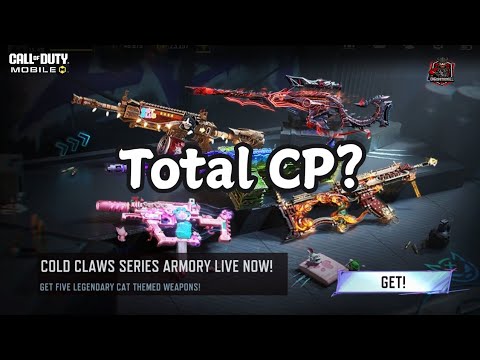 Cold Claws Series Armory: Total CP For all 5 Cat Legendary Weapons?