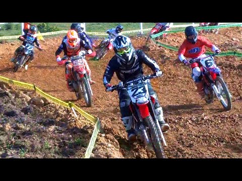 Disputa intensa, tombo e bons pegas na corrida da Nacional 250cc Pró 1ª etapa Brasileiro Velocross