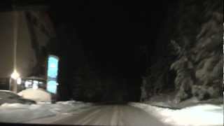 preview picture of video 'Winter in Romania, by night * Poiana Brasov - Rasnov - Predeal - Sinaia * 2008.11.23'