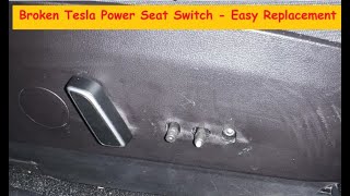 Tesla Model 3 Seat Switch Broke | Replacement Video | DIY Button / Control / Power Switch Assembly