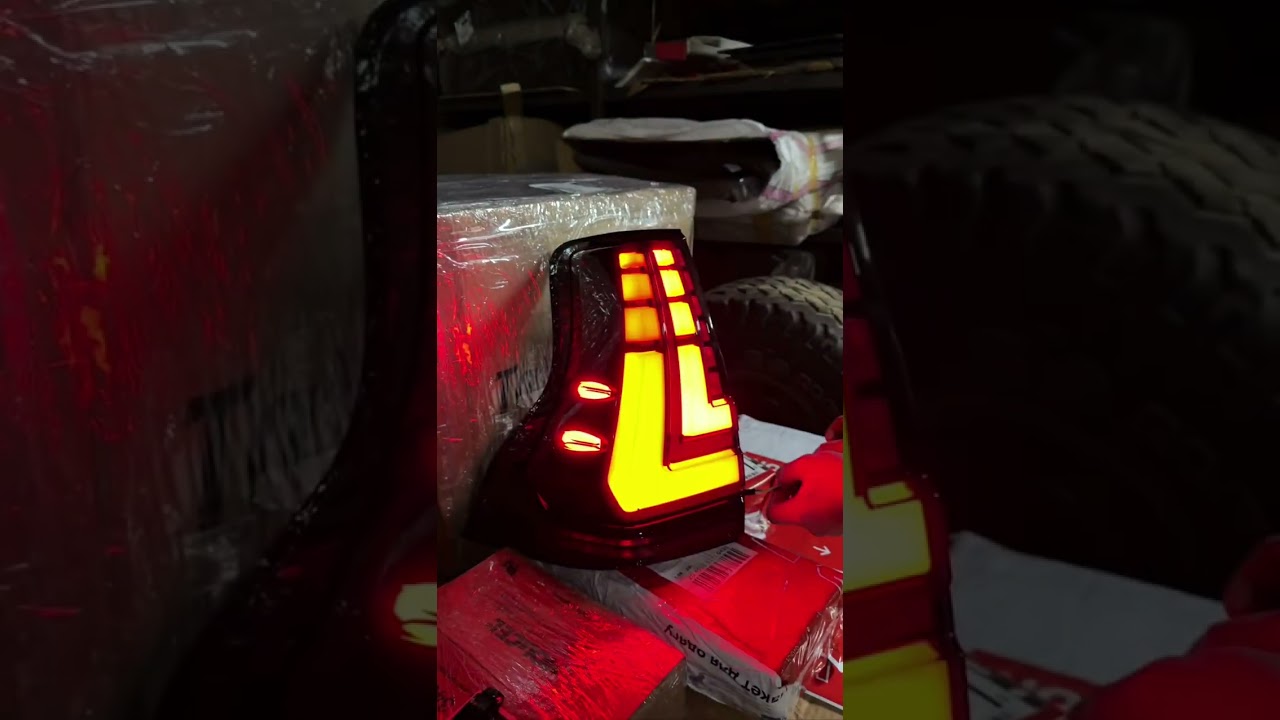 Lexus GX460 2009-2023 гг. Задние фонари Dragon V1 (2013-2023, 2 шт) Video 2