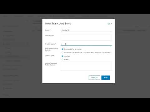 NSX-T Demo: Create NSX T TransportZone