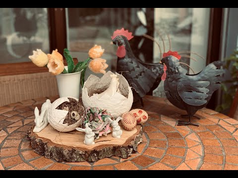 Deko-Ei | Osternest aus Toilettenpapier basteln | nur  aus Klopapier und Wasser |DIY Osterdeko 2022