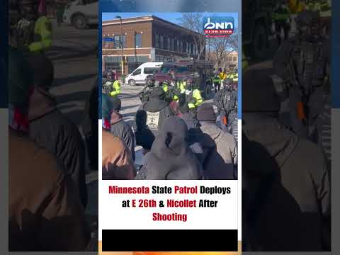 Heavy Police & Armored Response in Minneapolis After Shooting at E 26th & Nicollet