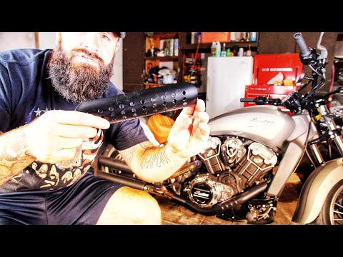 Awesome Cheap Exhaust Shield | Indian Scout Project | Episode 5