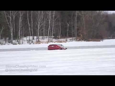 Rice Lake, WI Car Through Thin Ice - 1/26/2017