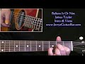 James Taylor Believe It Or Not Intro Guitar Lessons