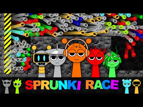 Shutter Crush x Sprunki - Survival Proliferation Marble Race in Algodoo
