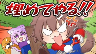 【手描き】チョロプーの家をコンクリで埋めようとするころさん【戌神ころね/猫又おかゆ/ホロライブ切り抜き】