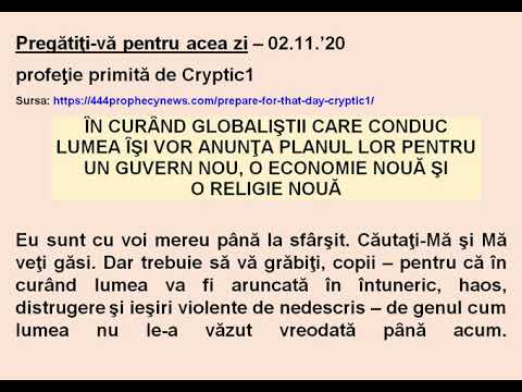 Mesaj profetic: Pregătiţi-vă pentru acea zi!