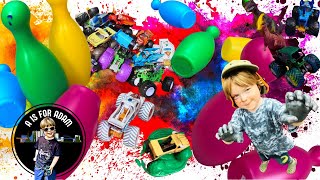 Monster Truck painting fun with #monstertruck #monstertrucks #dinosaur #dinosaurs #monsterjam #fun
