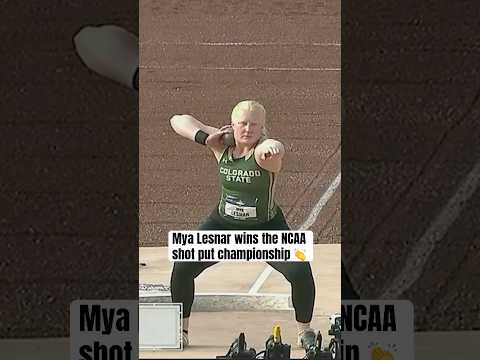 Brock Lesnar's daughter Mya wins NCAA shot put championship (19.01m) 🔥