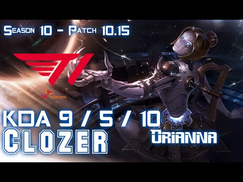 T1 Clozer ORIANNA vs TWISTED FATE Mid - Patch 10.15 KR Ranked