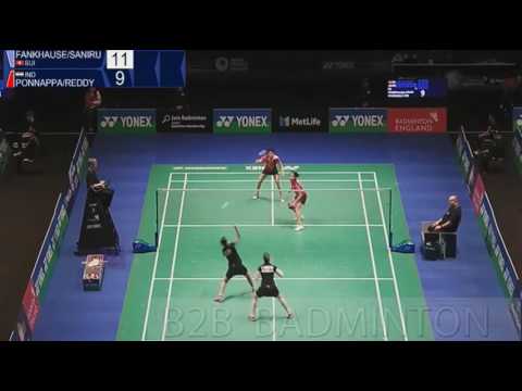 2017 Yonex All England Open Q WD FANKHAUSER SANIRU vs PONNAPPA REDDY N  Sikki