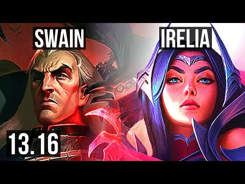 SWAIN vs IRELIA (MID) | 2/0/4, 1.8M mastery, 500+ games | KR Diamond | 13.16