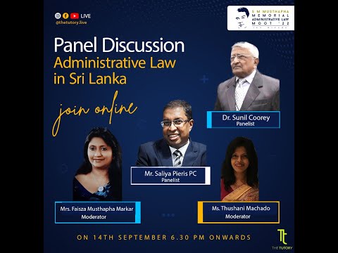 Panel Discussion on Administrative Law in Sri Lanka | SMMALM 22