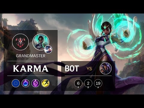 Karma Bot vs Draven - EUW Grandmaster Patch 10.2