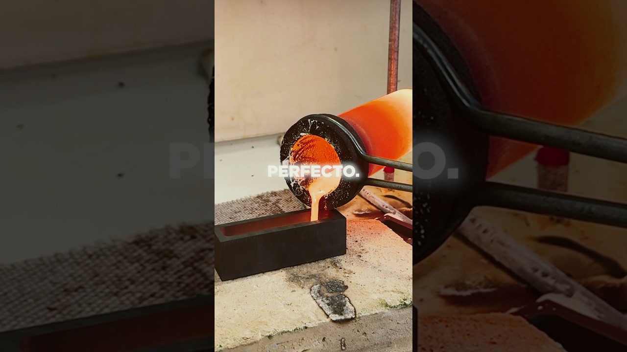 Convirtiendo el COBRE en ORO (nórdico) 🔥 #quimica