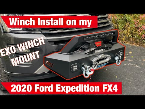 Ford Expedition FX4 Winch Install - Overland Build - EXO Rough Country Winch - Part 2