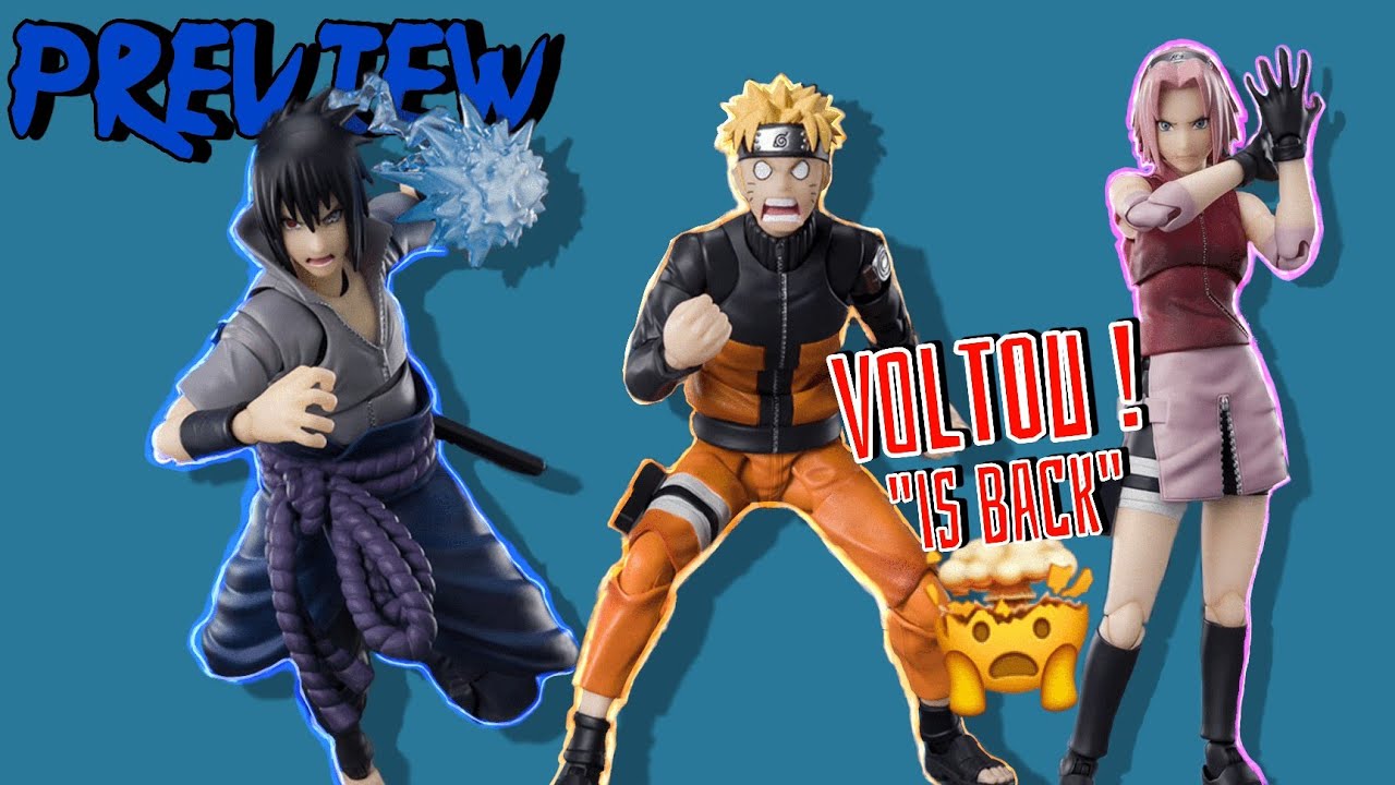 Preview Naruto Sasuke e Sakura S H Figuarts | A LINHA NARUTO VOLTOU !!  OPINIÃO E AGRADECIMENTOS