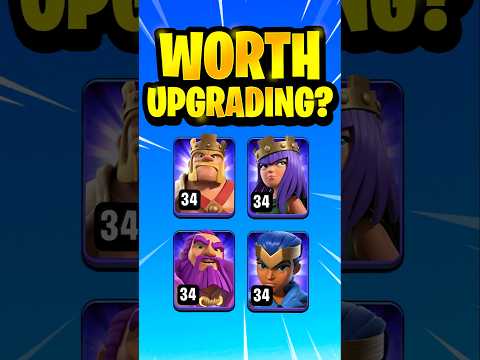 ARE HEROES WORTH UPGRADING? #clashofclans #coc