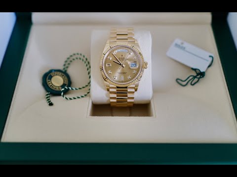 BRAND NEW PURCHASE! Rolex Day Date 2021 President Yellow Gold 36mm Ref. 128238 | Hidden Gold Symbols