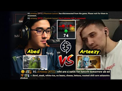Abed Tiny vs Arteezy Phantom Lancer | EG 11K MMR Battle Classic Ragequit Dota 2 7.28 Gameplay