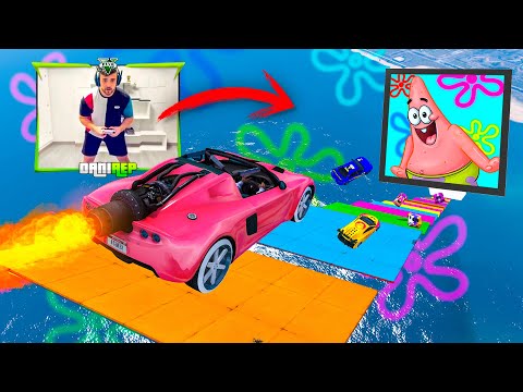 MEGA RAMPA ESPECIAL BOB SPONJA!! PATRICIO ME COME! - GTA 5 ONLINE