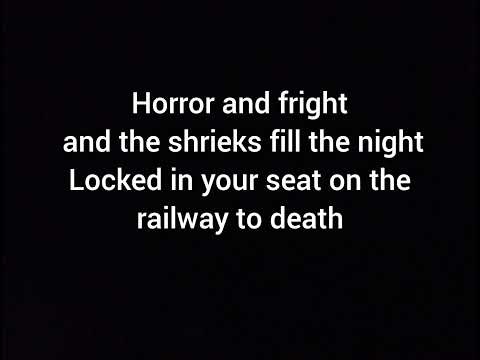 Lordi - Ghost Train Lyrics on the  screen