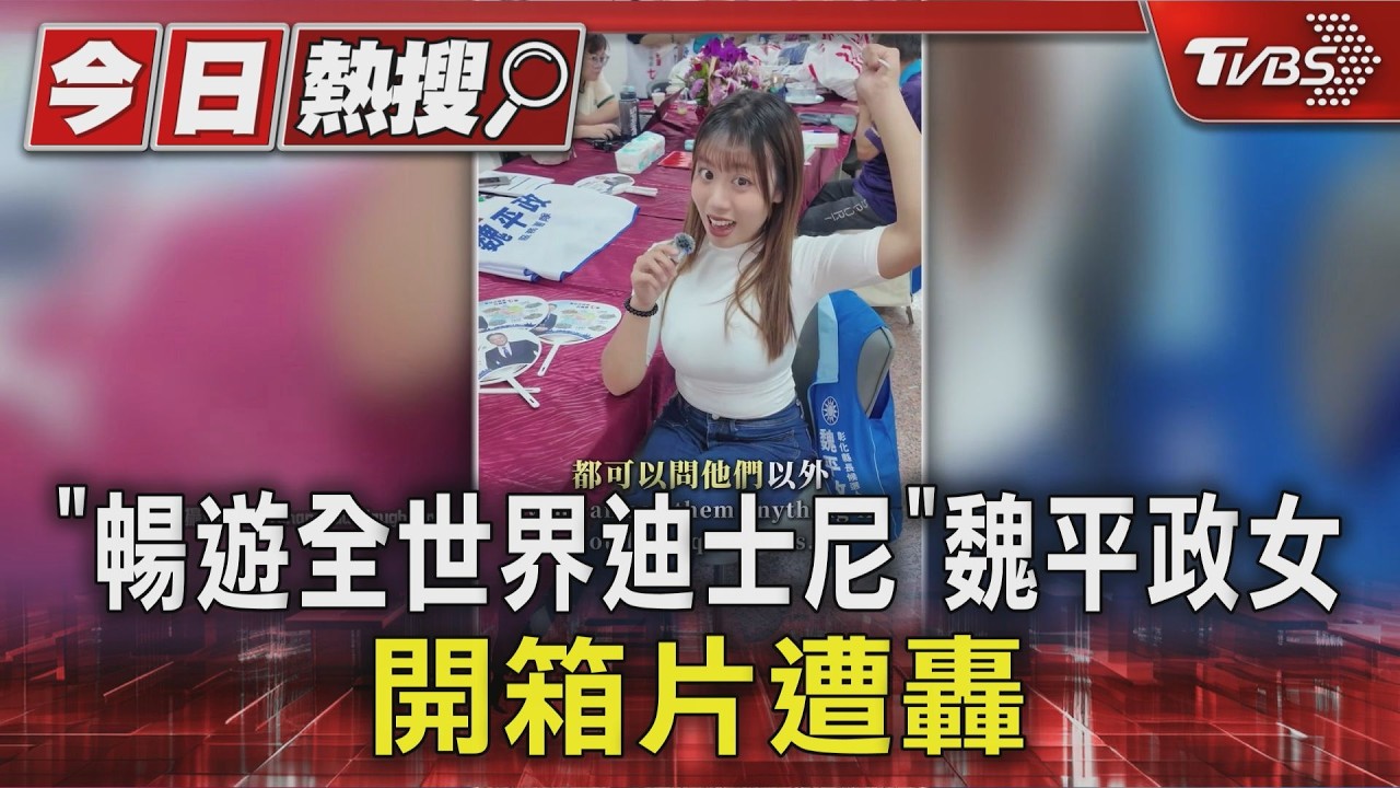 「暢遊全世界迪士尼」魏平政女 開箱片遭轟｜TVBS新聞 @TVBSNEWS01