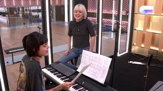 ALBA y NATALIA se divierten ensayando &quot;FUEGO&quot; | OT 2018