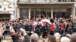 Margaret Thatcher&#39;s funeral: a street-level view