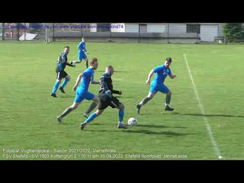 FSV Ellefeld - SV 1903 Kottengrün 2:1 (0:1), Vogtlandpokal Viertelfinale 2021/2022 am 16.04.2022