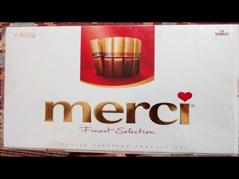 Merci Chocolates Box Unwrapping