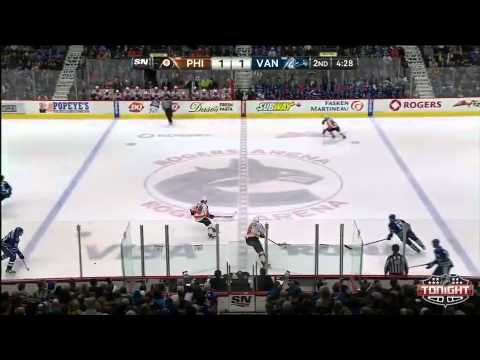Canucks vs Flyers Highlights 12/30/13